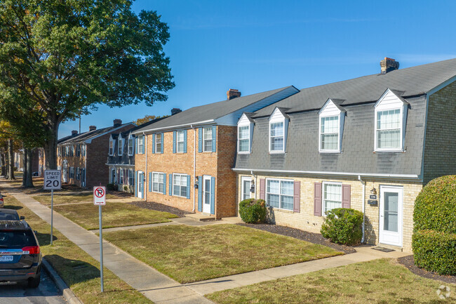 Row homes are the predominant style of housing in Crown Point.