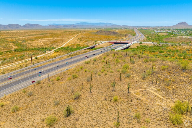 Navigate the desert landscape and journey down I-17 for a scenic view.