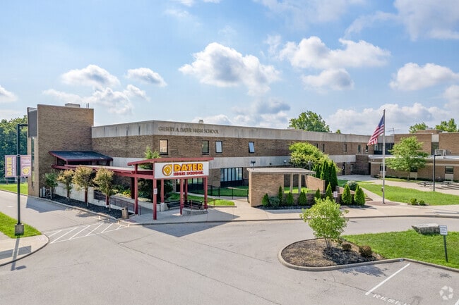 C rated Gilbert A. Dater High School serves students in North Fairmount.