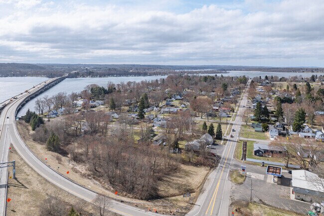 Commuters can take the famous Chautauqua County Veterans Memorial Bridge to travel in and out of Ellery.