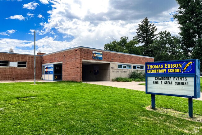 Edison Elementary is located near the center of Cragmor Neighborhood.