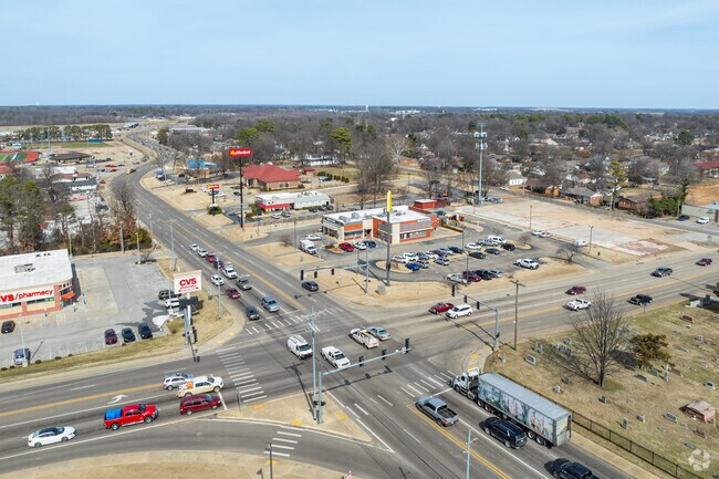 One of the main thoroughfares in Paragould is U.S. Route 49, which travels roughly 22 miles to Jonesboro.