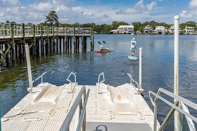 King's Bay Park has a top rated public kayak launch facility.