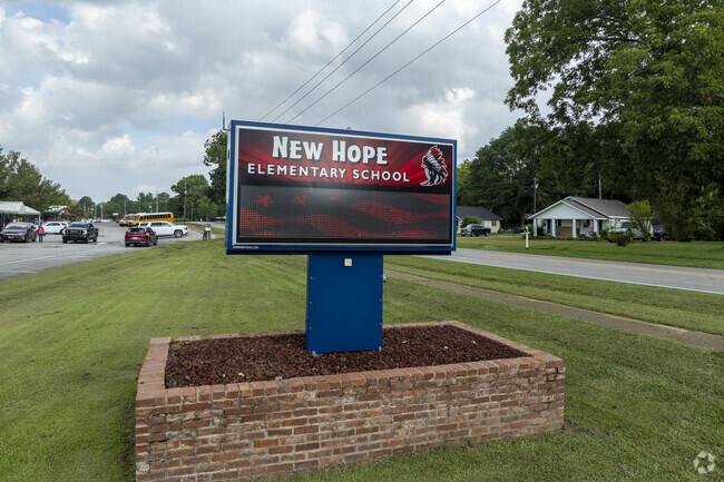 Sign for New Hope Elementary School
