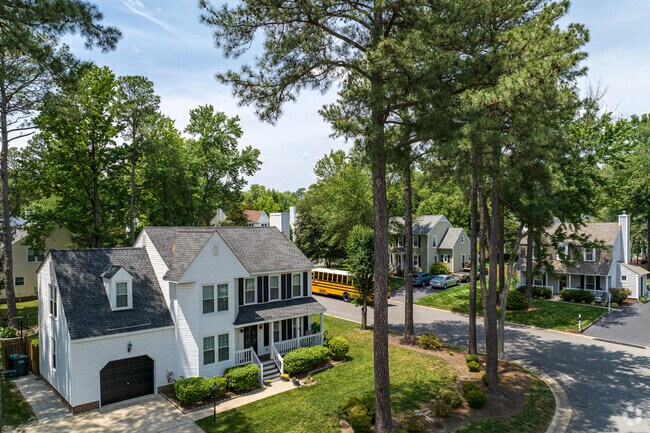 A beautiful mixture of home styles and tree lined streets in Innsbrook.
