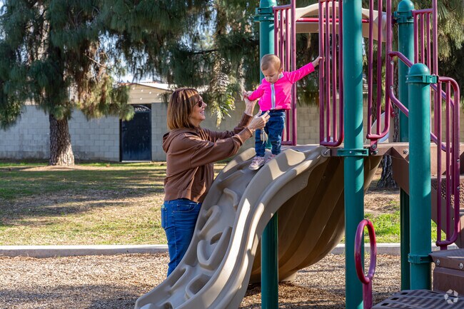 A Fruitvale grandmother enjoys bringing her grandchildren down to Olive Park East to play.
