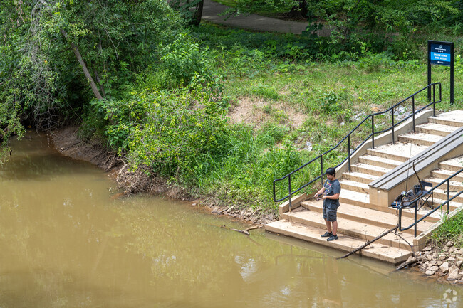 Several fishing spots line the river in Chicopee-Dudley.