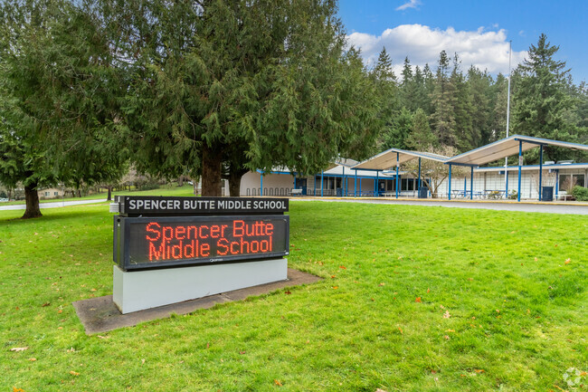 Spencer Butte Middle School is located in Southeast Eugene and serves grades 6-8.