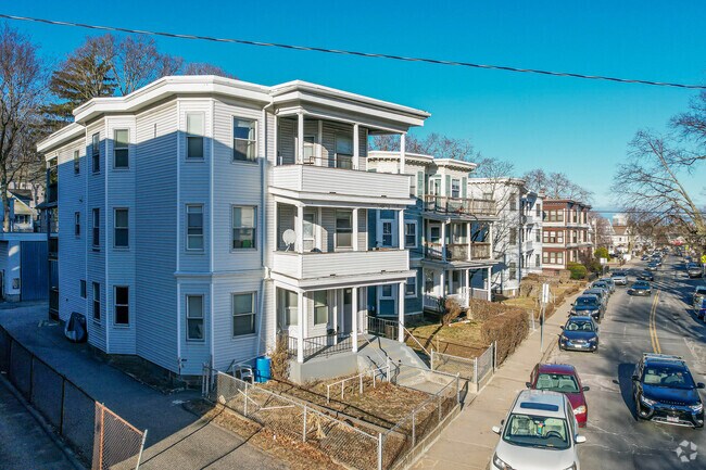 Triple-decker style homes housing multiple families are widely found in Brighton.