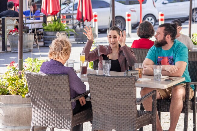 Dining in downtown Fullerton is a street affair.