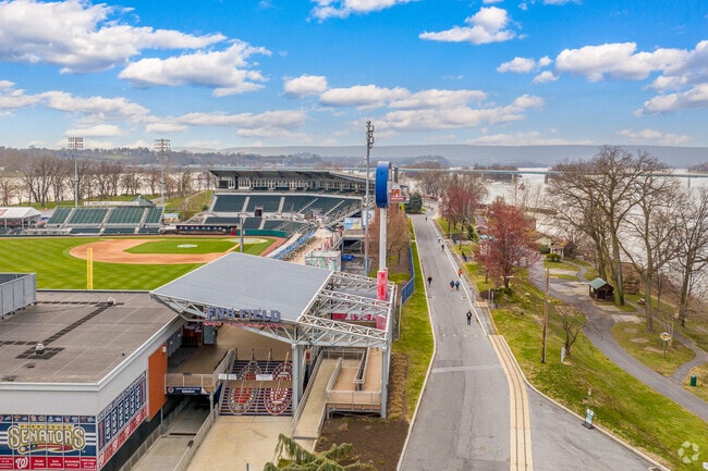 Walk the trails surrounding City Island or catch a Senators game at FNB Field.