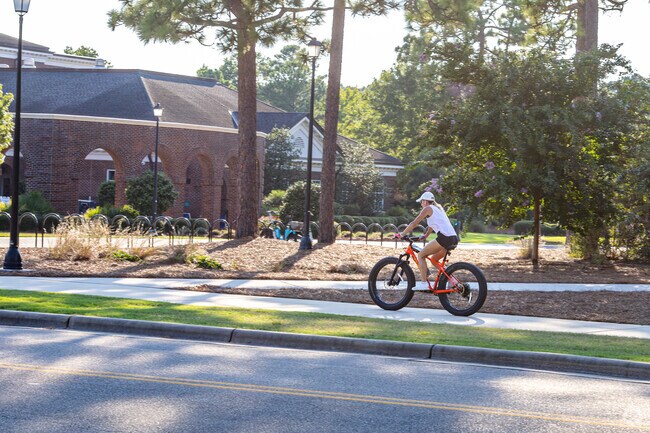 The River to Sea bike path passes through Eastwind-Piney Acres and UNCW's campus.