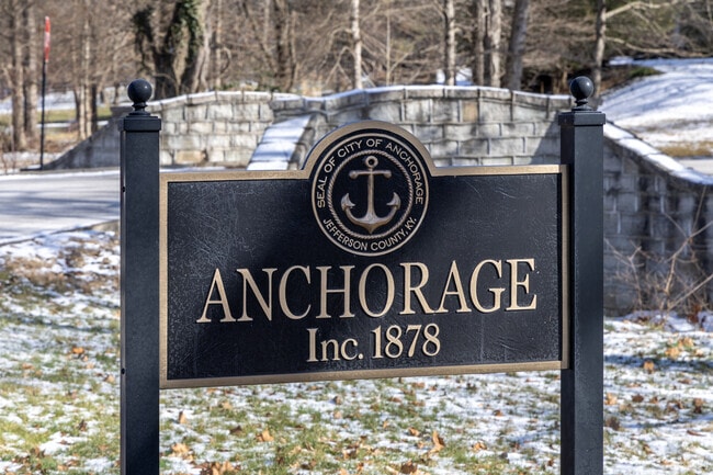 Anchorage is on the Northeast side of Jefferson County, Kentucky, 18 miles from Louisville.