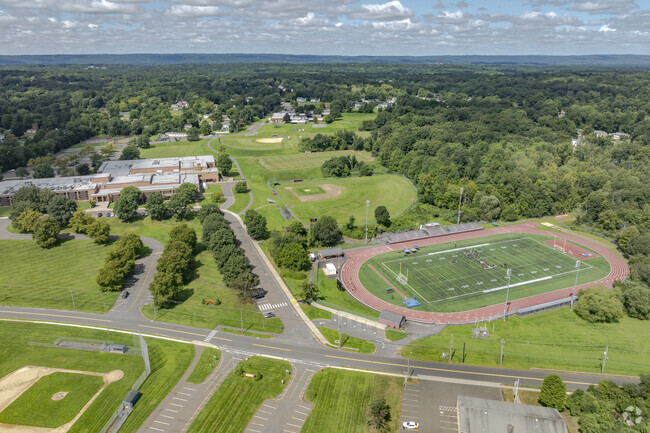 Mark T. Sheehan High School is located at 142 Hope Hill Road in Wallingford, CT.