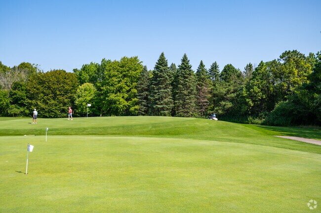 The greens at Dretzka Park golf course, near Calumet Farms.