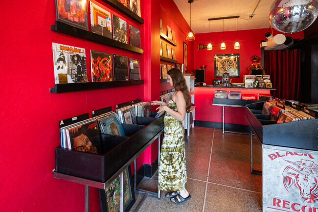 Black Wax Records has a great selection of vinyl near Hedgewood.