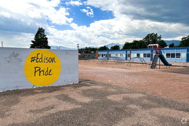 Edison Elementary School is located near several parks in the area.