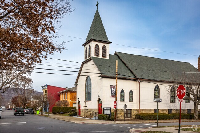Various houses of worship call West Pittston home, such as the First Congregational Church.
