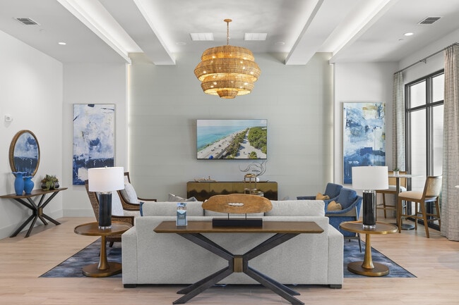 Media lounge in the resident clubhouse