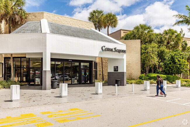 Residents of Pine Ridge frequent the Coral Square Mall for their shopping needs.