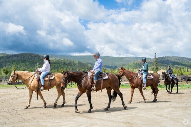Fraser is a short drive to Snow Mountain Ranch, which features a wide range of activities and facilities, including horseback riding.