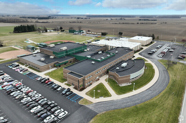 Evergreen High School Aerial Side
