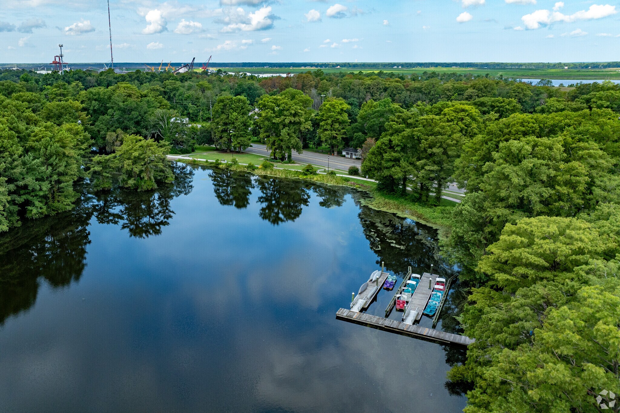 Paddle boating is a popular option at Greenfield Park.