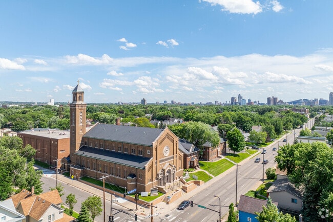 Pope John Paul II is close to downtown.