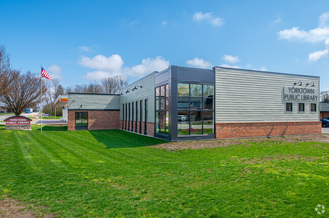 Yorktown has a beautiful new public library.