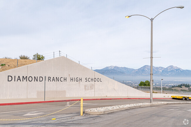 The sign at Diamond Ranch High School in Diamond Bar