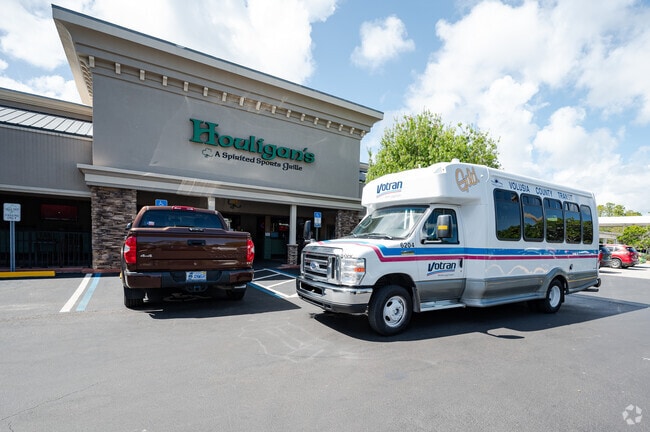 The original Houligans sports bar is a popular local hangout for sports fans and families alike.