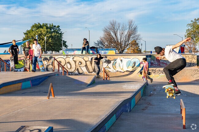Stars and Stripes Park, near Glenhurst, features a skate park and playground.