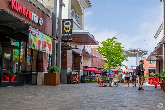 The Village offers a variety of restaurants and retail stores in Washington.