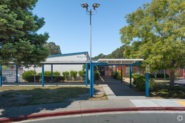 The entrance to Highland Elementary School in Fairmede-Hilltop.