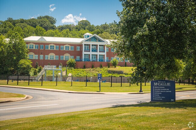 McCallie School sits on the foot of Missionary Ridge in Ridgedale.