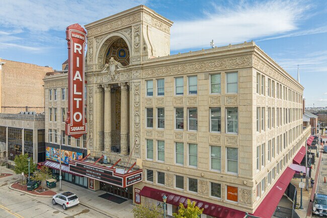 See musicals, plays, concerts, and standup comedy at the Rialto Square Theatre.
