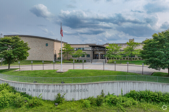 Charles A Huston Middle School is located right across from Burrell High School.