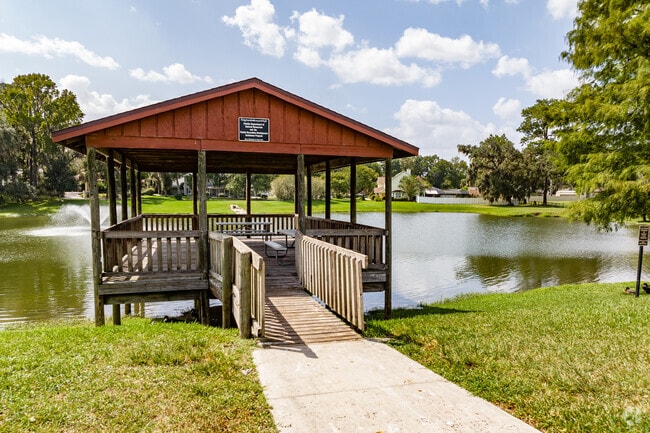 Residents can head to Ocala Nature Park to picnic on the dock hanging over the man-made pond.
