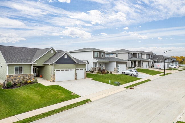 Contemporary craftsman homes are common in Northwest Davenport, Iowa.