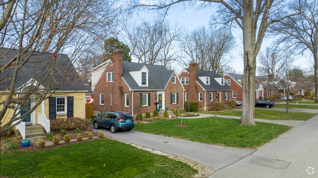 Fairmeade homes are surrounded by an abundance of mature trees.
