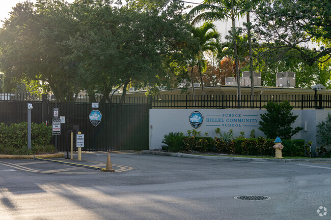 The Scheck Hillel Community School main entrance in North Miami.