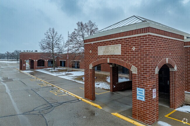 The Entrance at Prairie View Elementary School.
