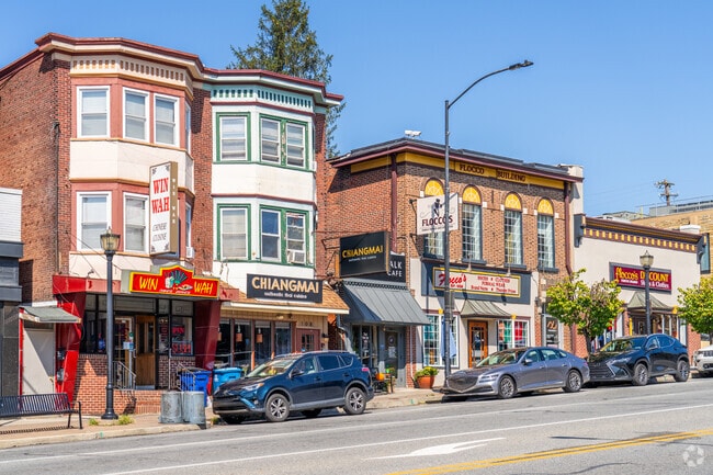 Just across the Schuylkill River, Conshohocken offers a plethora of shopping and dining options.