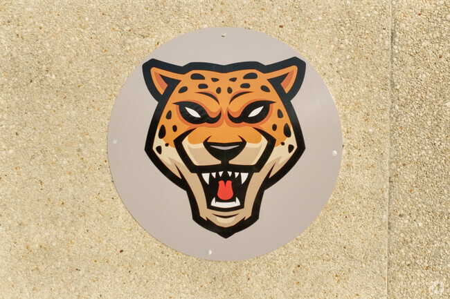 Rolfe Middle School tiger mascot.
