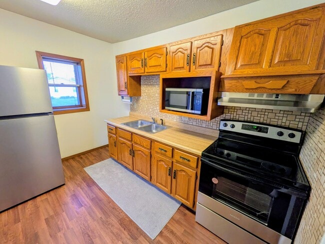 New stainless steel appliances