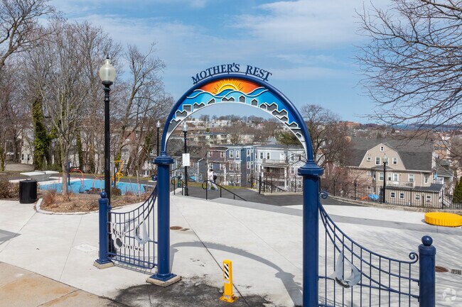 Enjoy the view while the kids play at  Mothers Rest Park in Fields Corner West.