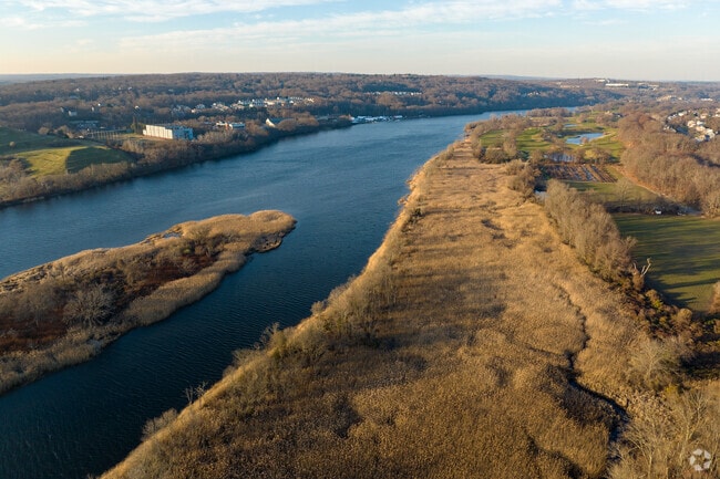 The Housatonic River near Wheelers Farm Road offers iconic views.