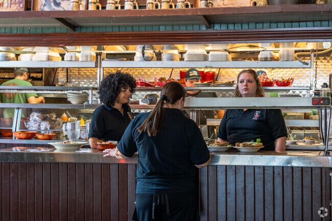 You will love the German brew haus vibe and decor at Gerst Bavarian House.