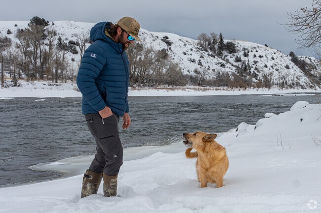 A Livingston resident loves bringing his furry friend to run around at the Yellowstone River.