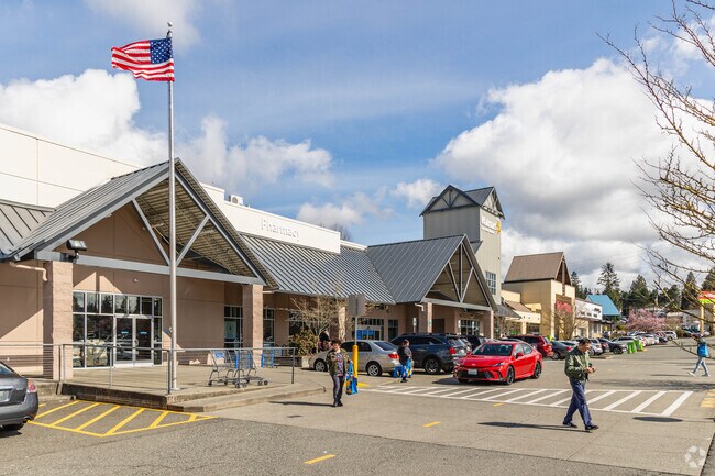 Near Spruce Hills, Walmart Neighborhood Market bustles with shoppers throughout the day.